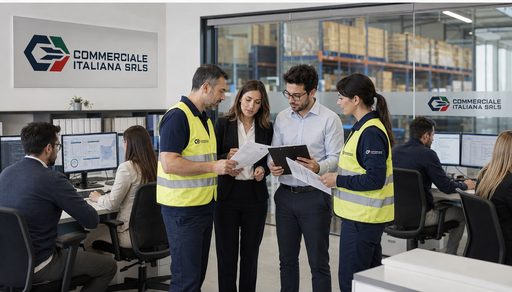 Team operativo e commerciale di Commerciale Italiana SRLS